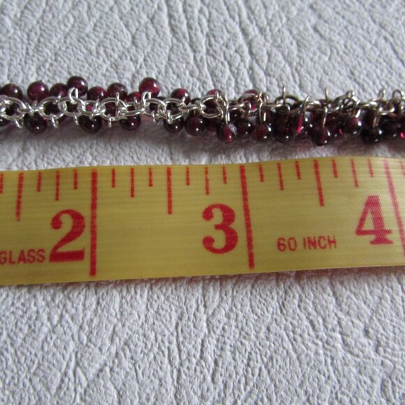 Sterling Silver Amethyst Multi Bead Bracelet - NEW - Picture 3 of 6